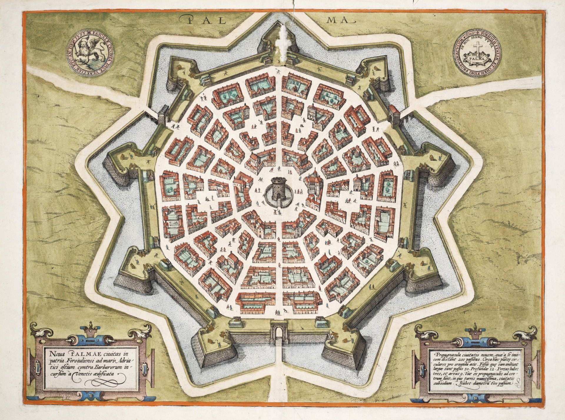 Palmanova: the radial city in plan
