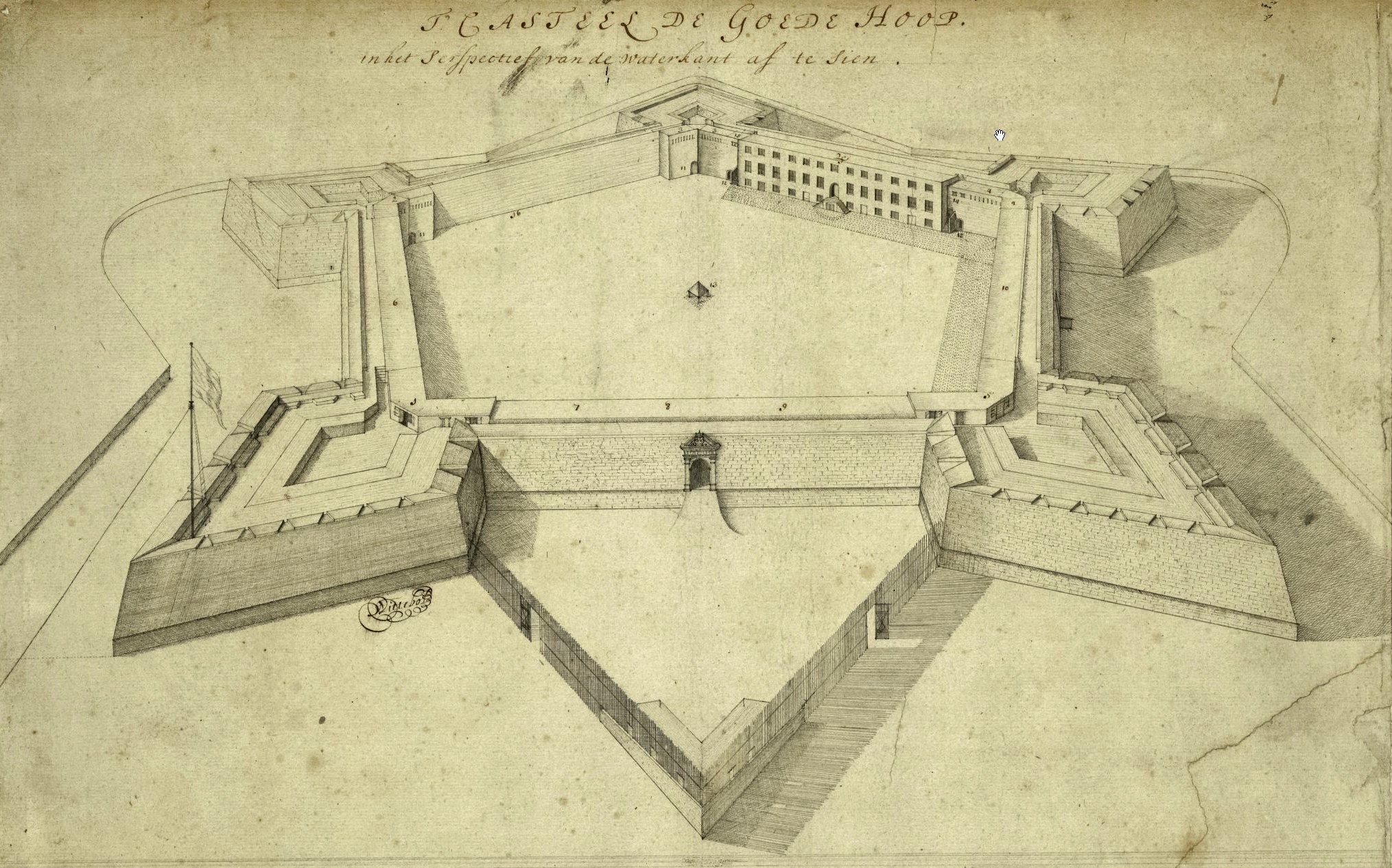 The Castle of Good Hope, circa 1680