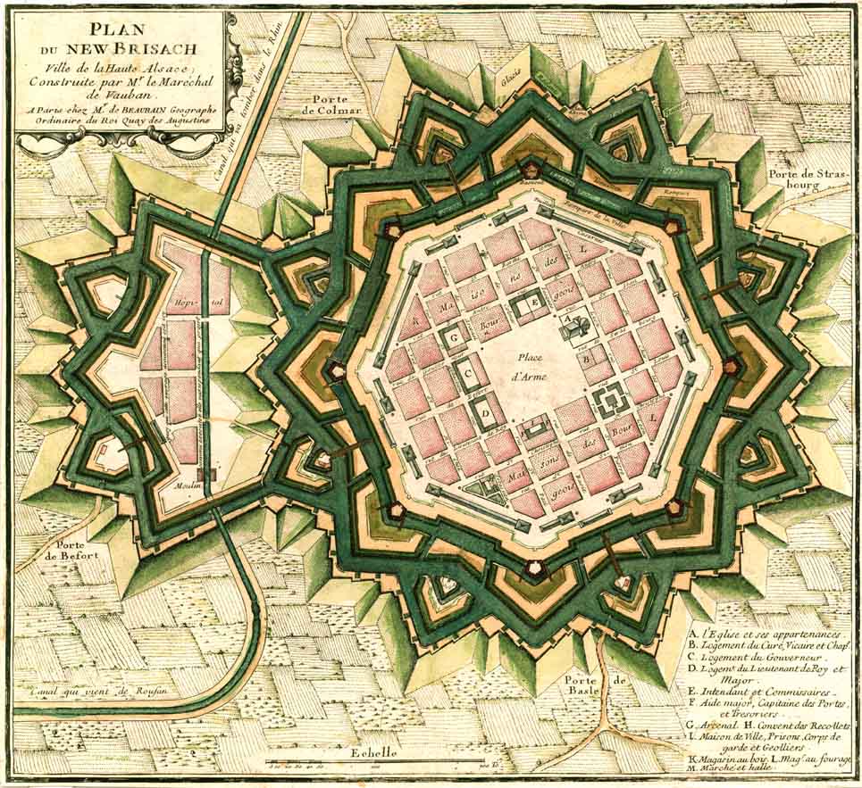 Plan of Neuf-Brisach, circa 1697